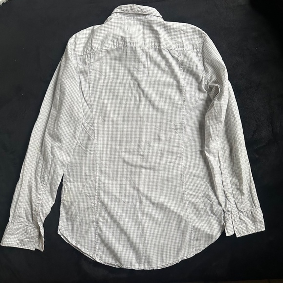 COPY - Diesel shirt grid pattern long sleeve white and black - Picture 4 of 6